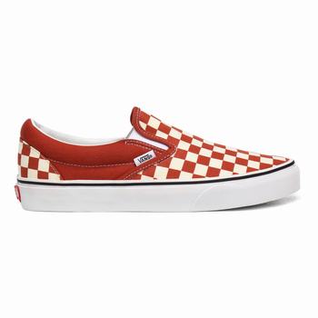 Férfi Vans Checkerboard Classic Slip-on Cipő VA6398752 Fehér